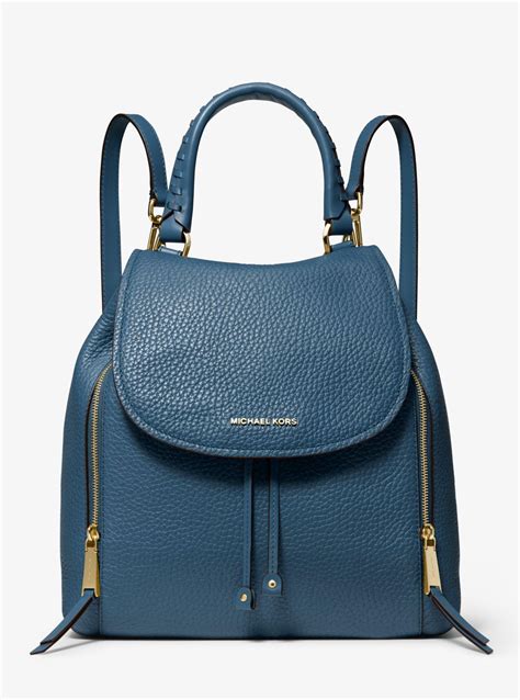 michael michael kors viv large leather backpack|michael kors slater backpack small.